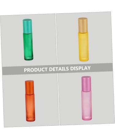 FRCOLOR 12 Pcs Color Roller Bottles - Leakproof Essential Oil & Travel Bottles | Amber Steel Ball Massage | 8.7x2cm - Perfect for Aromatherapy - Buy Online on GoSupps.com