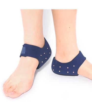 Heel Protectors for Heel Pain Plantar Fasciitis  2022 Upgraded  Heel Cups Heel Sleeves Heel Pain Relief  Heel Spurs Achilles tendonitis for Men and Women (W 6.5-10 / M 5-8  Blue) W 6.5-10 / M 5-8 Blue