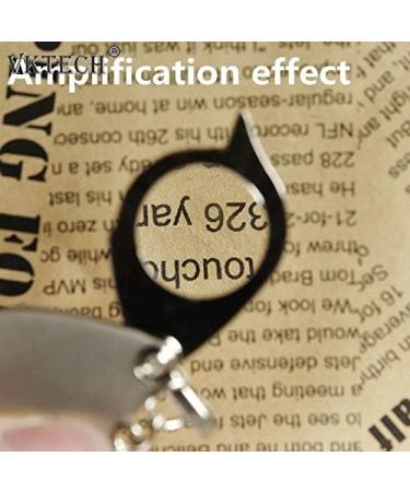 Magnifying Portable 8X Folding Key Ring Glass Magnifier with Key Chain Waterproof Daily Magnifying Glass Loupe Pocket Tool Made in China - Buy Online on GoSupps.com