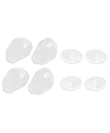 NOLITOY 4 Pairs Clip Toe Pad Insoles for High Heels Invisible Thong Sandal Toe Protector Toe Guards Feet for Heels Heel Pads for High Heels Sandal Pad Pinch Toes