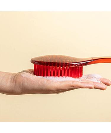 Back Brush & Dry Body Brush - Perfect for Baths Cellulite Treatment & Lymphatic Improvement - Red Color - Buy Online on GoSupps.com