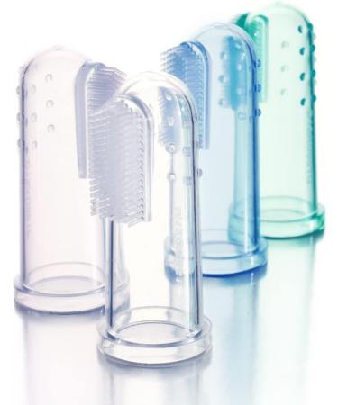 Baby Buddy Pink Finger Toothbrush 3 Pack - Gentle Infant Teeth Cleaning - Buy Online on GoSupps.com