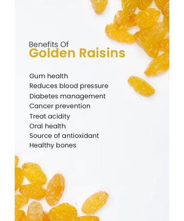Golden Raisins 500g Dried raisins Premium Sun Dried Golden raisins Reguler Siza South African Seedless Golden Raisins for baking Cooking or Snacking - Ready to Eat - Buy Online on GoSupps.com