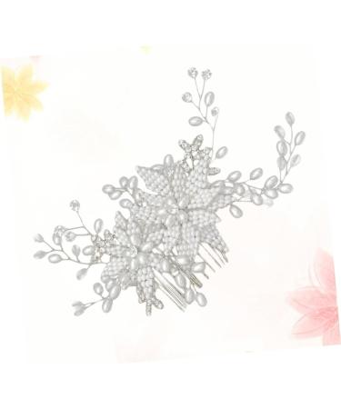 Housoutil Crystal Hair Clips Rhinestone Barrettes Pearl Hair Comb Diy Wedding Hair Accessories Bride Hairstyles Wedding Headpiece for Bride Wedding Hair Clips Crystal Hair Comb Women Hairpin - Buy Online on GoSupps.com