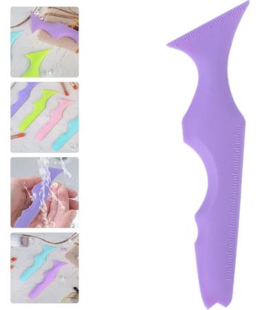 Ciieeo Eyeliner Stencil Silicone Eyelash Shield Eyebrow Shaping Guide Jaw Line Applicator Aid Lip Line Lazy Quick Makeup Tool Violet - Buy Online on GoSupps.com