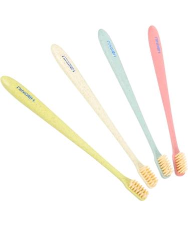 Mobestech 16 Pcs Soft Toothbrush & Tongue Brush Set - Travel-Friendly Cotton Brush 4 Pieces - Buy Online on GoSupps.com