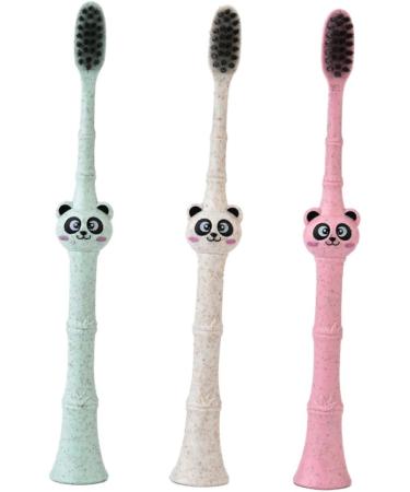 PartyKindom Children's Toothbrush Set - 3 Cartoon Cleaning Brushes for Kids | Soft & Safe Oral Care - Buy Online on GoSupps.com