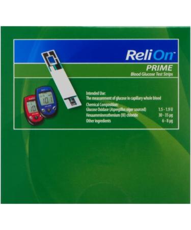 ReliOn Prime Blood Glucose Test Strips 100 Count + STS Sticker - Bundle Deal - Buy Online on GoSupps.com
