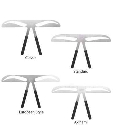 Professional Eyebrow Measuring Device - 1 Piece European Style Template Tool for Perfect Eyebrow Shape - 84 Pack - Buy Online on GoSupps.com