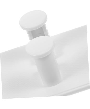 Alipis Self-Adhesive Shower Razor Hooks - 4-Piece White ABS Holder for Brushes & Loofahs - No Punching Compact Design (7.5x5.5x3cm) - Buy Online on GoSupps.com