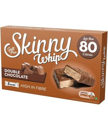 Skiny Whip Snack Bar Double Chocolate 5 Pack - This Low Calorie But High In Quality Chocolate Flavoured Bar Will Give You The Boost You Need During The Day - Pack of 10 - Buy Online on GoSupps.com