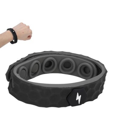Antistatic bracelet bracelet to remove electrostatic charging wireless negative ions silicone antistatic hand strap for men and women (black) - Buy Online on GoSupps.com