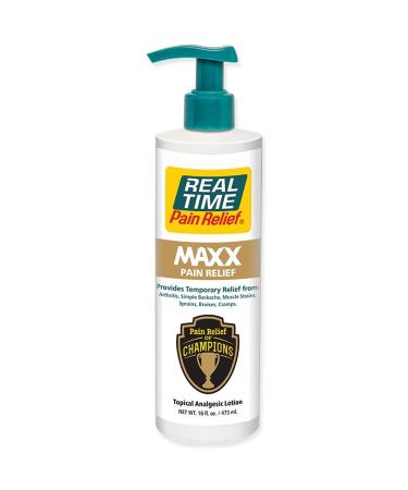 Real Time Pain Relief MAXX (16oz. Pump) 16 Fl Oz (Pack of 1) Pump