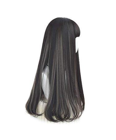BGHJUE 26-Inch Natural Long Silky Straight Lace Front Wig - Heat Resistant Synthetic Hair for Women - Buy Online on GoSupps.com