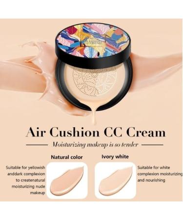Air Cushion CC Cream with Mushroom Head - Waterproof BB Cream Foundation Oil Control & Moisturizing Concealer (Natural) - 2024 New Release - Buy Online on GoSupps.com
