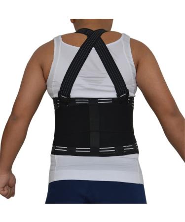 n/a Suspender Belt Adjustable Posture Back Support Corrector Lumbar Brace Shoulder Band Corset Relief Lower Back Pain (Color : Black Size : XL code) Handmade Full moon lofty ambition