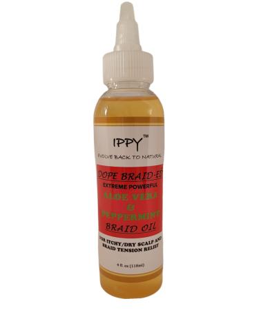 IPPY DOPE BRAID ED ALOE VERA & PEPPERMINT BRAID OIL 4oz