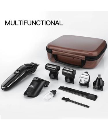 Multifunctional Hair Clippers for Men | 5-in-1 Electric Shaver & Nose Hair Trimmer Set - International Shipping - Buy Online on GoSupps.com
