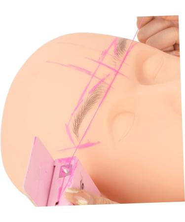 NOLITOY Eyebrow Measuring Tool Brow Map Line Eyebrow Corrector Positioning Ruler Wire Box Draw a Line 4.6x1.8x7.5cm Pink - Buy Online on GoSupps.com