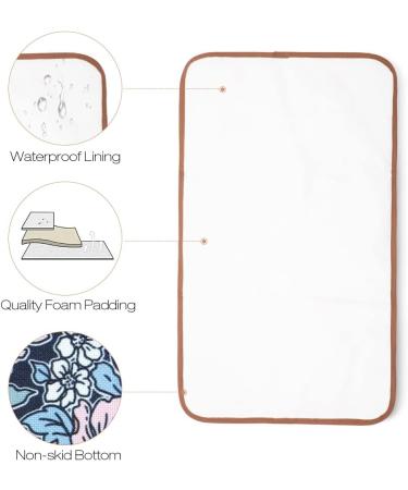 Lekebaby Foldable Travel Changing Mat - Flower Cartoon Design | Portable Nappy Changing Mat - Buy Online on GoSupps.com