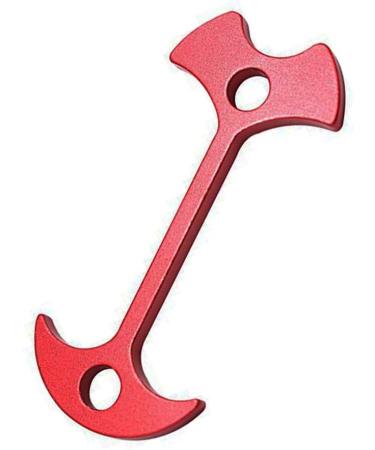 10pcs Red Fishbone Tent Stakes Pegs - Camping Deck Nail Anchors & Guyline Tensioner Accessories - Buy Online on GoSupps.com