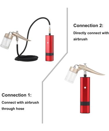 Paint Sprayer Designed Cordless Airbrush Kit for Art Paint Makeup Nail Beauty Temporary Tattoos Cake Decoration Model Artist for Painting Ceilings Fences cabinets Tm80s B Black - Buy Online on GoSupps.com