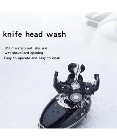 5-in-1 Men's Electric Shaver | Portable Beard Trimmer & Hair Clipper | USB Rechargeable & Waterproof_LCD Bald Razor - Buy Online on GoSupps.com