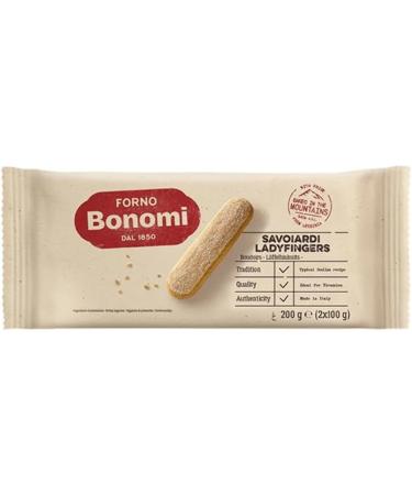 Forno Bonomi Savoiardi 200gm (Pack Of 2) | An Assortment of Culinary Delights | Discerning Tastes | Premium Cookies | A Symphony of Italian Flavors | Artisanal Delights - Buy Online on GoSupps.com