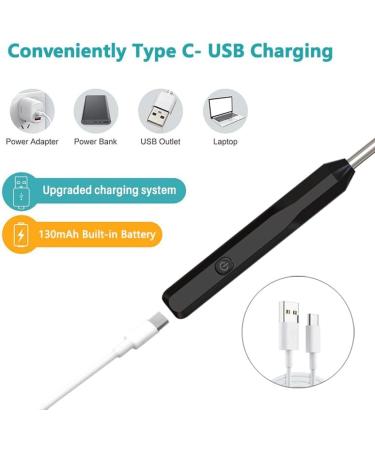 High-Definition Ear Wax Removal Tool with Otoscope & LED Lights - 4 Spoons Compatible with iOS & Android - Buy Online on GoSupps.com