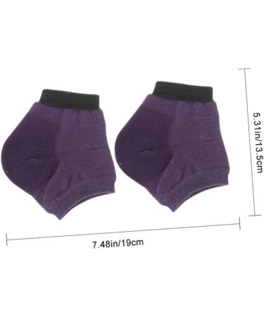 FRCOLOR 15 Pairs Moisturizing Socks Heel Sleeves for Cracked Heels Heel Protectors Ankle Foot Moisturising Socks Foot Spa Socks Foot Lotion Silicone Breathable Socks Summer Purple - Buy Online on GoSupps.com
