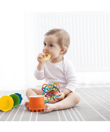 Fiorky 2-in-1 Gripping Handball | Scratch-Resistant Soft Rubber Toy for Early Development & Teething | Perfect Gift for Boys & Girls | International Shipping Available - Buy Online on GoSupps.com