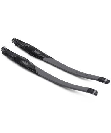 SOODASE Replacement Clear Black Frame Legs For Oakley Crosslink Sweep/Switch Glasses Frame Gray
