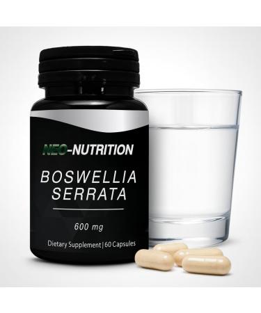 NEO-NUTRITION BOSWELLIA SERRATA 600mg Joint Health & Comfort Ayurvedic Herb: Indian Olibanum/Frankincens Healthy Mobility Support Pain Relief Inflammation Arthritis AYURVEDIC