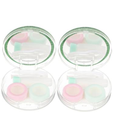 JECOMPRIS 2 sentences contact lens foil mirror film Small plastic container Local storage case container for cosmetic lenses container for contact lenses frame form glass