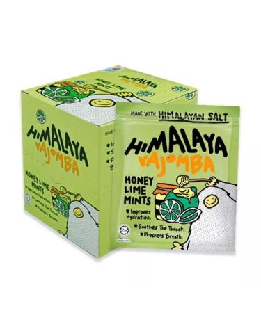 Himalaya Salt Sports Candy Honey Lime Bonbons Rafra chissants au Miel et Citron Vert avec Note Sal e Pack de 12 Sachets de 15 g