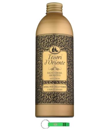 Tesori d'Oriente Bagno Lot de 8 bains moussants avec notes pic es et bois d'oud nettoient la peau et apportent nutriments et hydratation 500 ml + porte-cl s Beni Culinari