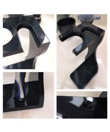 Je&Co Men's 3 in 1 Shaving Brush Set with Synthetic Bristles - Acrylic Stand and Steel Bowl - Buy Online on GoSupps.com