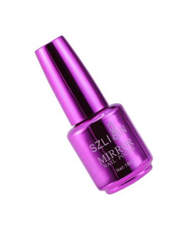 Minkissy Luminous Nail Polish Holographic Nail Polish Nail Colors Gel Nailpolish Nails Gel Full Size Manicure Lacquer Fast Dry Nail Polish Spark Shiny Gel Nail Women's Purple