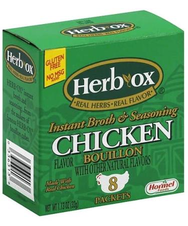 Herb Ox Chicken Bouillon 25 Cubes and 8 Packets (Pack of 2) with Mini Bamboo Spatula - Buy Online on GoSupps.com