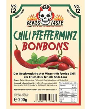  RED DEVILS TASTE Chili Peppermint Candy Slightly sharp 200g - Buy Online on GoSupps.com
