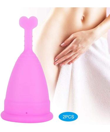 Buy Reusable Silicone Menstrual Cup - 2 Pieces Purple | Women's Hygiene Accessories - Buy Online on GoSupps.com