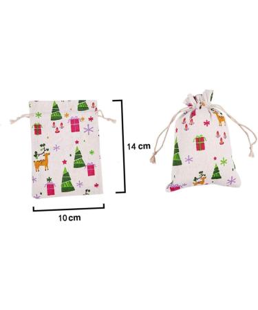 RORPOIR 51pcs Christmas Countdown Calendar Christmas Calendar Pouch Christmas Hanging Halloween Burlap Bag - Buy Online on GoSupps.com