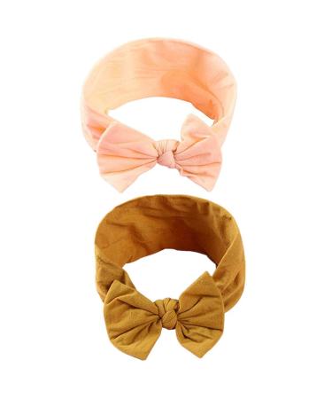 Buy Guifier 8-Piece Nylon Baby Headband Set | Soft Bow Hair Bands for Newborns & Toddlers | Stylish Turban & Knotted Headwraps for Girls - Buy Online on GoSupps.com