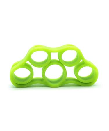 FEDBNET Finger Exerciser 1PCs Silicone Finger Training Rally Finger Resistance Band Grab Trainer Pull Ring Handle Green