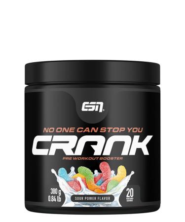 ESN Crank Sour Power 380 g Pre Workout Booster vegan tested quality - made in Germany - Buy Online on GoSupps.com