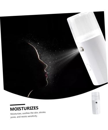 WOONEKY 1pc Hydrating Instrument Cool Facial Mister Mist Sprayer Mini Mister Electric Face Steamer Abs White - Buy Online on GoSupps.com