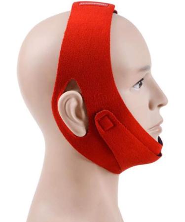 Healifty Anti Snoring Chin Strap - Adjustable Snore Reduction Device for Better Sleep and Stress Reduction (Red) - Buy Online on GoSupps.com