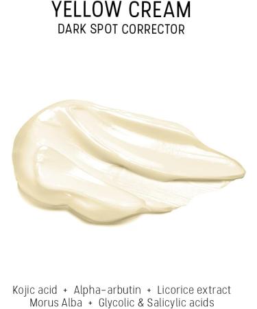 Yellow Cream by Dermaceutic - Anti-dark spot corrector containing Kojic Acid Alpha-Arbutin Licorice Extract White Mulberry Extract Glycolic and Salicylic Acid - 15ml - Buy Online on GoSupps.com