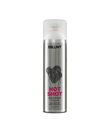 B.BLUNT Hot Shot Hold Spray for Instant & Firm Hold - 300 ml Black