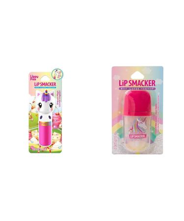 Lip Smacker Lippy Pals Unicorn Lip Balm & Sparkle Lip Gloss Bundle Moisturizing Lip Care Set